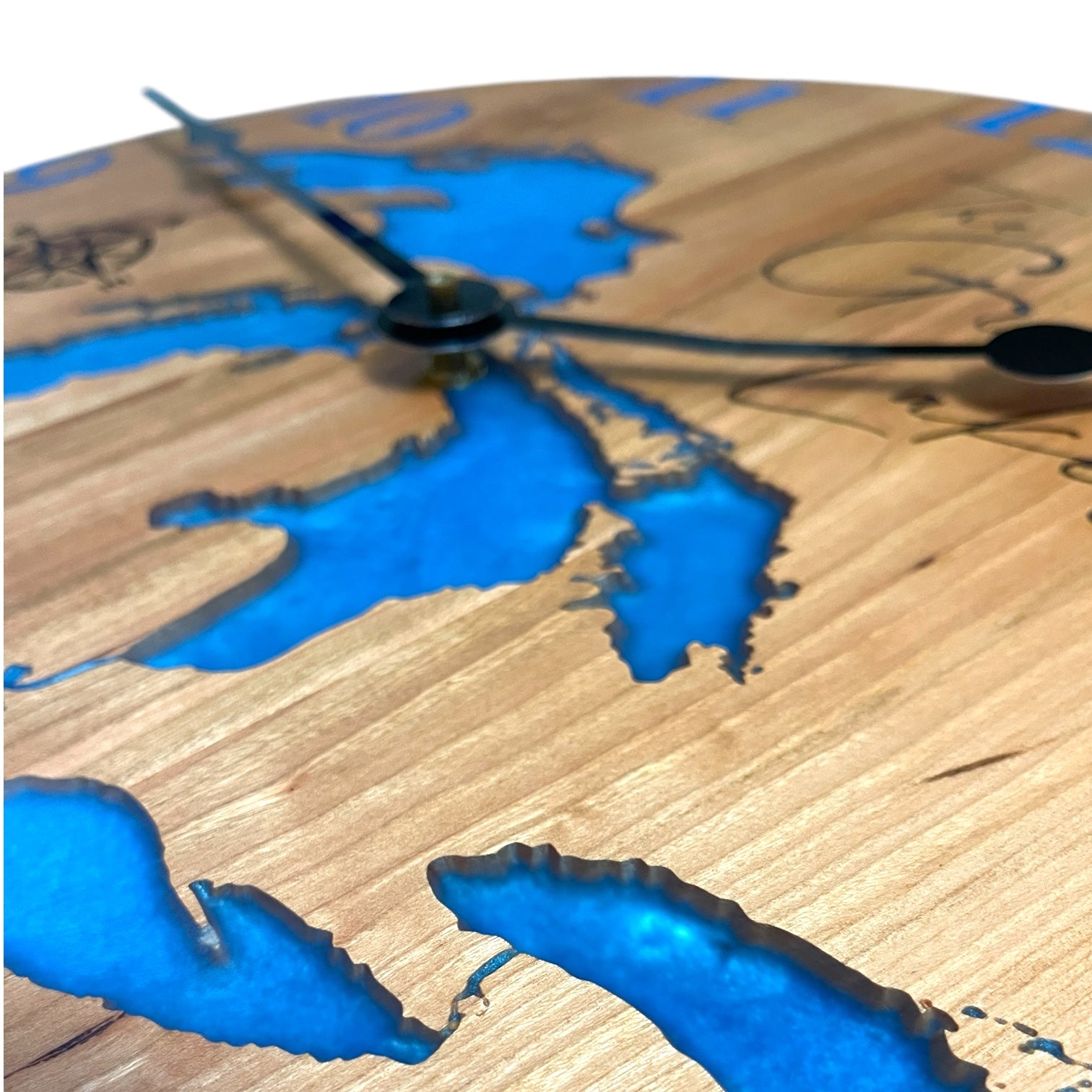 20” black cherry Great Lakes clock