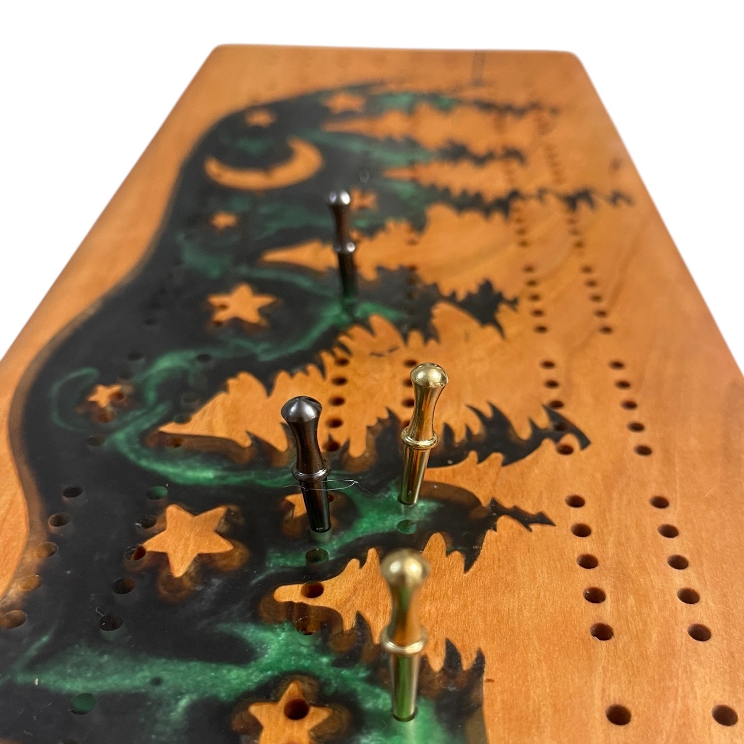 Northern lights bear crib board