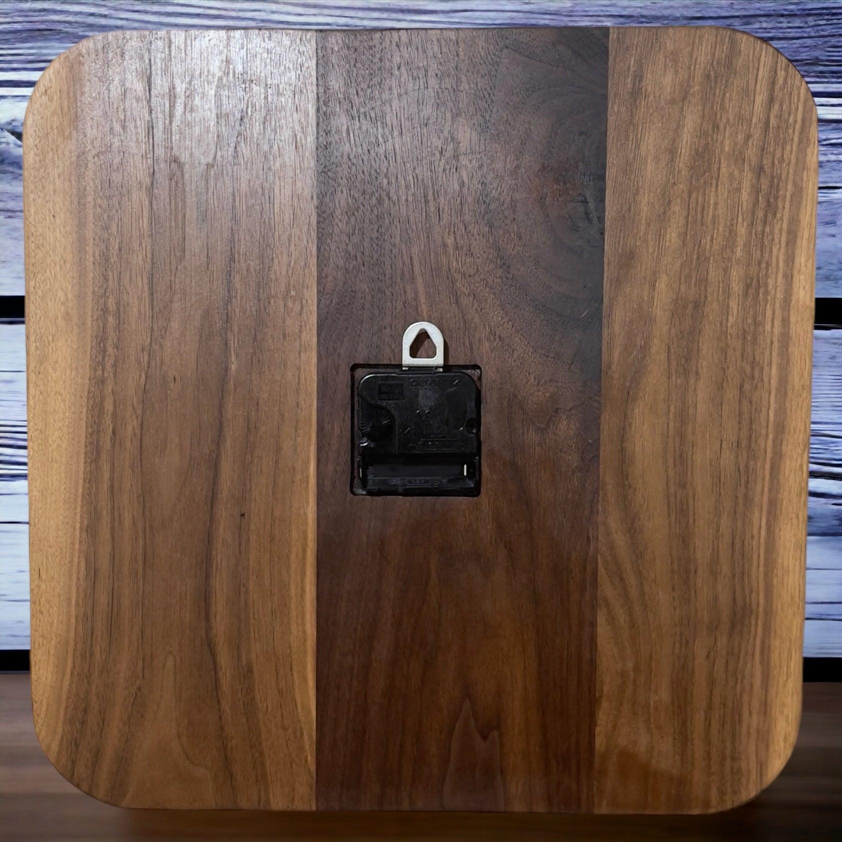 Black walnut clock